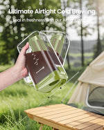 Load image into Gallery viewer, Maestri House Cold Brew Coffee Maker, 40oz Iced Tea and Coffee Maker Brewer Space Saving Tritan Pitcher, 350 Mesh Filter, 100% Leak-Proof