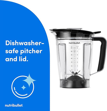 nutribullet SmartSense 5-speed, full-size blender, 1400 Watt- Matte White