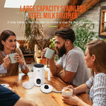 Load image into Gallery viewer, Milk Frother, Electric Milk Frother and Steamer 4 in 1 Automatic Coffee Steamer Frother, 11.8OZ / 350ML Warm and Cold Foam Frother For Coffee,Latte, Cappuccino, Macchiato, Hot Chocolate, White