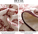 Load image into Gallery viewer, Designer Vintage Linen Extra Long Rectangle Tablecloth,Red Floral Pattern Linen Stain Resistant Table Cloth,Decor Tablecloths for Dining Thanksgiving Kitchen Party,63"*110"-Harmony