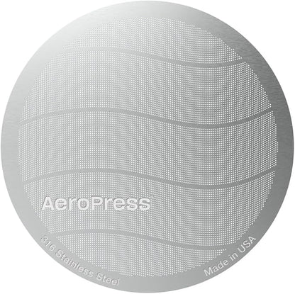 AeroPress Stainless Steel Reusable Filter - Metal Coffee Filter for AeroPress Standard Coffee Makers, 1 Pack, 1 Filter