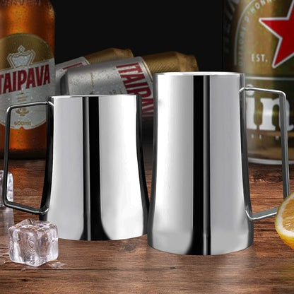 Stainless Steel Coffee Mug, 304 Double Wall Tumbler With Handle, Insulated Beer Stein With Opener, Gifts for Men (20 oz)