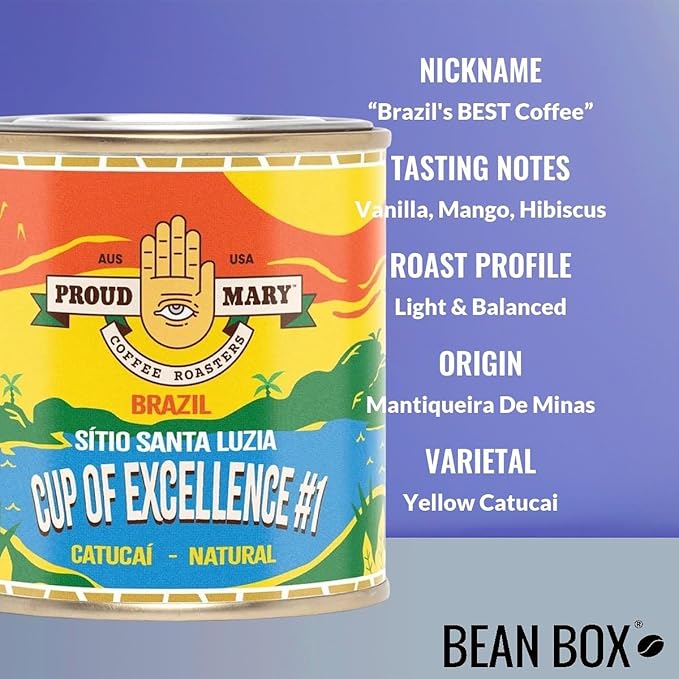 Brazil Sitio Santa Luzia, First Place Cup of Excellence - Roasted by Proud Mary Coffee - Whole Bean Coffee - 100 Gram Bag
