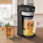 Load image into Gallery viewer, wirsh Iced Tea Maker with 3QT Pitcher, Iced Coffee Maker with Strength Control and Reusable Filter, Perfect For Iced Coffee, Latte, Tea, Lemonade, Flavored Water, Black