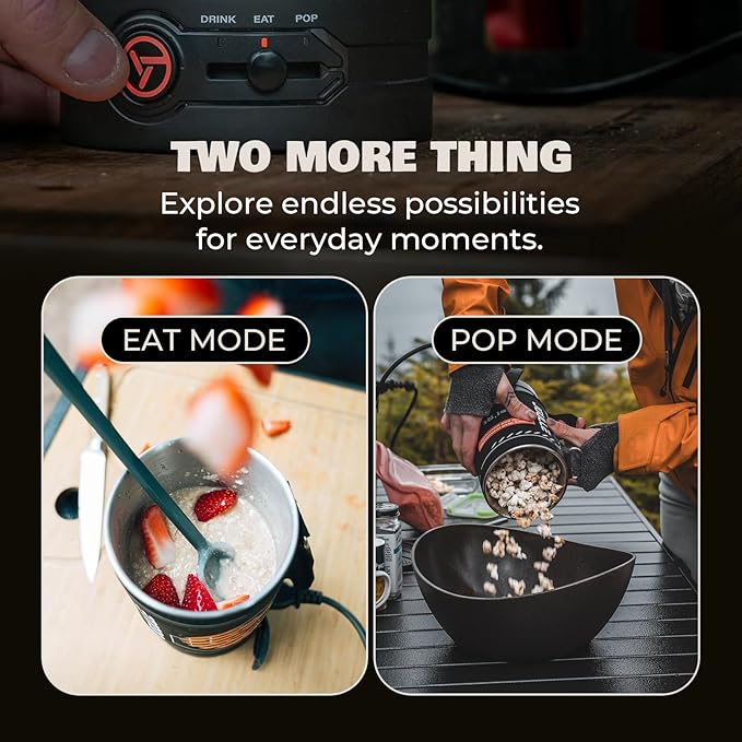 Electric French Press Coffee Maker, 120V Boil Water & Press Coffee 2-in-1, Portable Design for Camping, Travel, 6 Minute Brew Ready