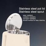 Load image into Gallery viewer, 1.5L Electric Kettle Stainless Steel, Double Wall Cool Touch Teapot, Fast Boil,5 Temperature Control, LED Display, Auto Shut-Off,Keep Warm Function,Cream White