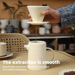 Load image into Gallery viewer, Pour Over Coffee Maker Set,Ceramic Pour Over V60 Coffee Dripper Set with 20 Count Paper Coffee Filters,for Home Café Restaurant Camping,15.8 Ounces(Multi-Color Dot)