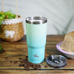 Load image into Gallery viewer, 10 oz Tumbler with Handle and 2 Straw 2 Lid, Insulated Water Bottle Stainless Steel Vacuum Cup Reusable Travel Mug, Mint