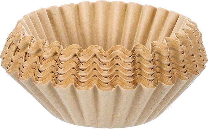 Extra Large Coffee Filters 12, 13, 14, 15, 16 Cup Basket for Commercial, Domestic Coffee Maker Extra High Extra Wide, Anti ground, Flattened Diameter 9.75" (200)