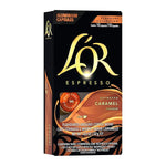 Load image into Gallery viewer, L'OR Espresso Capsules, 10 Count Caramel, Single-Serve Aluminum Coffee Capsules Compatible with the L'OR BARISTA System &amp; *Nespresso Original Machines, 10 Count (Pack of 1)