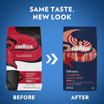 Load image into Gallery viewer, Lavazza Classico Ground Coffee Blend, Medium Roast, Premium Coffee, 100% Arabic, Value Pack, Non GMO, 20 Ounce (Pack of 6)