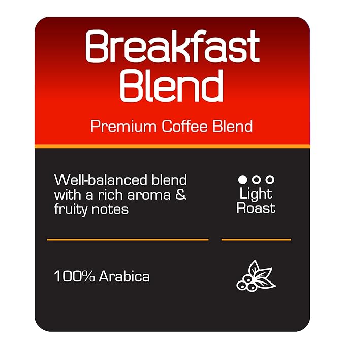 Roast Ridge Single Serve Coffee Pods for Keurig K-cup Brewers, Breakfast Blend, Light Roast, 100 Count