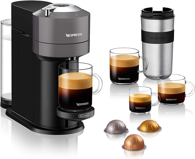 Nespresso Vertuo Next Coffee and Espresso Maker, Machine Only, 1260 watts, Dark Gray