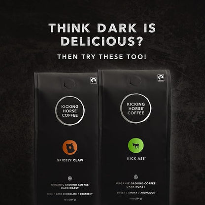 Kicking Horse Coffee 454 Horse Power Ground Coffee, 10 Ounce