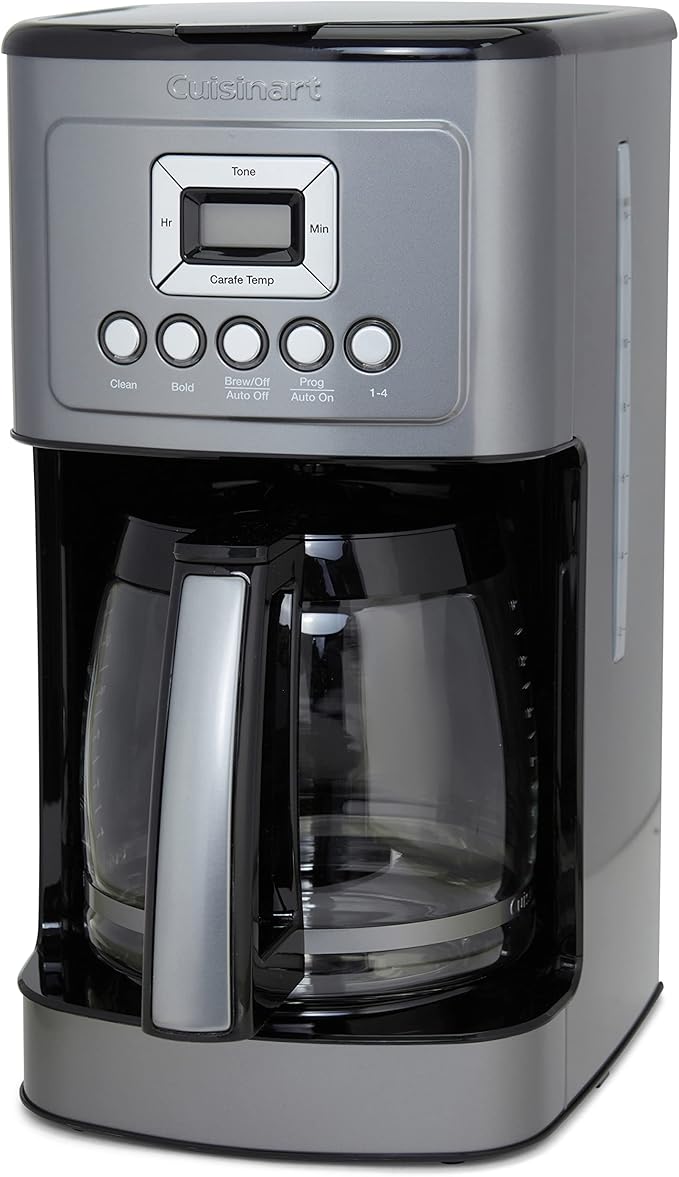 Cuisinart Coffee Maker, 14-Cup Glass Carafe, Fully Automatic for Brew Strength Control & 1-4 Cup Setting, Stainless Steel, DCC-3200GMP1, Gunmetal