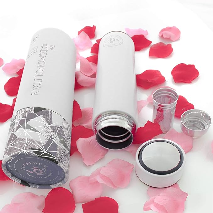 Teabloom - The ORIGINAL All-Brew Travel Tumbler & Thermos | OPRAH’s Favorite | 16oz/480ml Insulated Water Bottle/Tea Flask/Cold Brew Coffee Mug