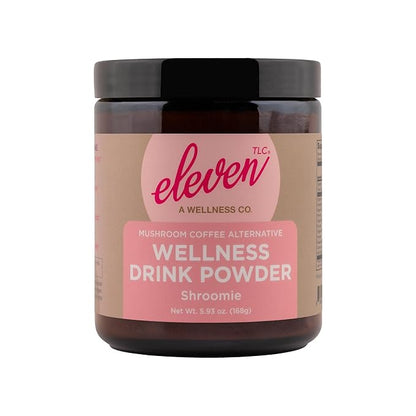 Eleven TLC, Shroomie Master Mind Coffee Substitute, Caffeine-Free Energy, 8 Mushrooms + Superfoods, Developed by MD, Non-Reactive Glass Jar