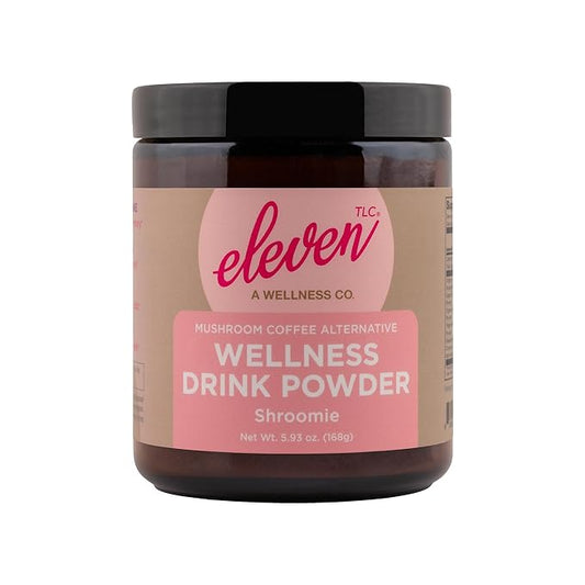 Eleven TLC, Shroomie Master Mind Coffee Substitute, Caffeine-Free Energy, 8 Mushrooms + Superfoods, Developed by MD, Non-Reactive Glass Jar
