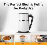 Load image into Gallery viewer, Epsilon Double Wall Electric Kettle 1100W – 1.7L Hot Water Tea Kettle &amp; Hot Water Boiler with Auto Shut-Off, Boil Dry Protection, BPA-Free Stainless Steel Electric Teapot, Fast Boil, Cool Touch Design