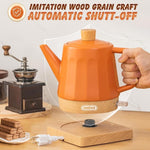 Load image into Gallery viewer, 1.2-Qt Ceramic Electric Kettle Pot, Tea Kettle &amp; Water Boiler with Automatic Shut-Off, Rapid Boil, Boil-Dry Protection, 1000W,Red