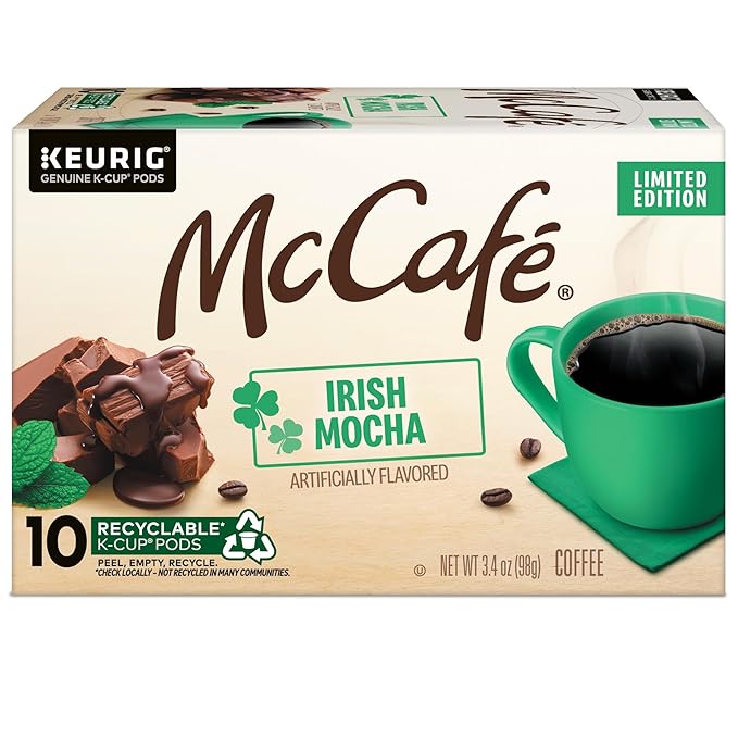 McCafe Irish Mocha Coffee, Single-Serve Keurig K-Cup Pods, 60 Count