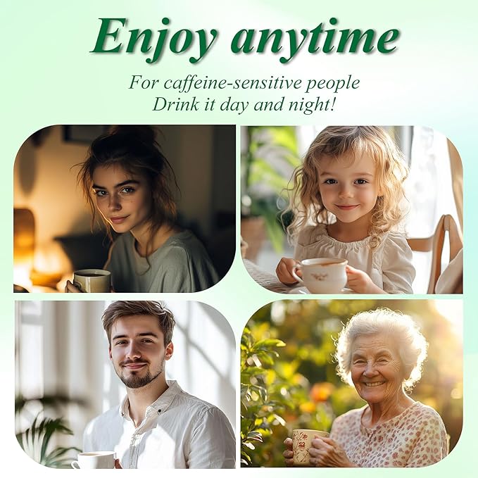 WT WEETEE Decaf Jasmine Green Tea Bags 100 Count, CO2 Decaffeinated Green Tea Infused with Jasmine Aroma | Resealable Kraft Bag | Brew Hot or Iced