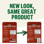 Load image into Gallery viewer, FGO Organic English Breakfast Black Tea, 100 Count, Eco-Conscious Tea Bags, Resealable Bag, Packaging May Vary (Pack of 1)