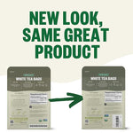 Load image into Gallery viewer, FGO Organic White Tea, 100 Count, Eco-Conscious Tea Bags, Resealable Bag, Packaging May Vary(Pack of 1)