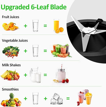 Smoothie Blender, 1000W Professional Countertop Blenders with 48oz Glass Jar for Kitchen,Shakes, Ice Crusher, Frozen Fruit