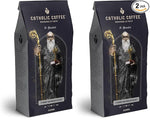 Load image into Gallery viewer, Catholic Coffee St. Benedict | Chocolate Hazelnut Flavored Medium Roast Whole Bean Coffee – Dark Chocolate &amp; Hazelnut Notes | 12oz Bag – Catholic Gift Inspired by Monastic Tradition (Pack of 2)