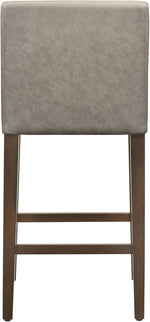 Load image into Gallery viewer, CHITA Counter Height Bar Stools Set of 3, 27" H Seat Height Upholstered Barstools, PU Leather in Stone Grey