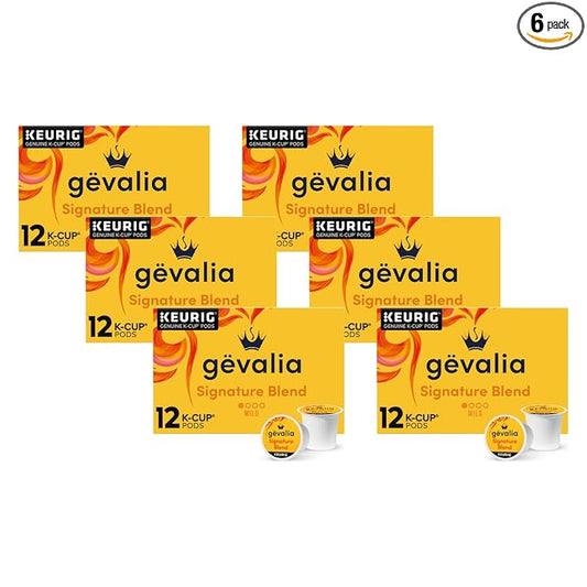 Gevalia Signature Blend Mild Roast K-Cup® Coffee Pods, 10 CT (Pack of 6)