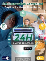 Load image into Gallery viewer, Commercial Nugget Ice Maker Machine with 12Lbs Storage Bin, 70Lbs/24H Stainless Steel Undercounter/Freestanding Pellet Crushed Chewable Ice Maker with Self-Cleaning for Home, Party, Office