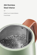 Load image into Gallery viewer, DmofwHi Gooseneck Electric Kettle(1.0L), 100% Stainless Steel BPA Free Classic Pour Over Coffee Kettle | Tea Kettle - Green