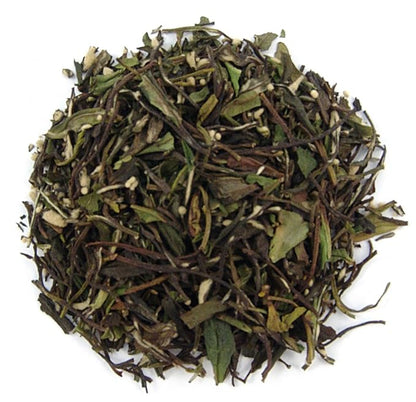 English Tea Store Oasis Mango White Tea - 2oz | Tropical Loose Leaf White tea with Natural Mango Flavor | Light and Fruity Blend for Iced or Hot Tea | Premium Refreshing White Tea Pouch