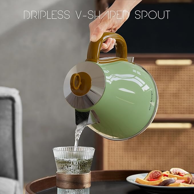 1.7L Electric Kettles, BPA Free Tea Kettle, Hot Water Boiler Heater, Stainless Steel Teapot, Auto Shut-Off & Boil-Dry Protection, 120V/1500W