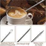 Load image into Gallery viewer, 22Pcs Espresso Accessories Kit, 51mm Tamper Tool Espresso, Coffee Tamper with Espresso WDT Tool, Tamper Mat, Coffee Stirrer, Frothing Pitcher, Latte Art Pen and 16 Coffee Stencils, Latte Art Kit