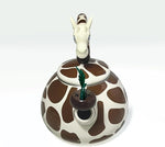 Load image into Gallery viewer, Trenton Gifts Giraffe Design Whistling Tea Kettle - Enamel on Steel Teakettle for Stove Top - Cute Kitchen Accessories - 2.1 Quart