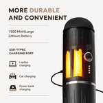 Load image into Gallery viewer, Rich Crema Portable Electric Espresso Coffee Maker, Fast self-heating 2 IN 1 Extraction System Espresso Machine,Support Ground Coffee and NS capsule, for Travel,Car,Hiking,Climbing（Black）