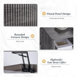 Load image into Gallery viewer, LYNCOHOME Fluted Lift Top Coffee Table with Storage,Modern Center Table for Living Room, Home Office（Grey）