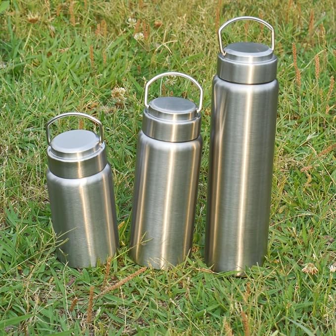 Vacuum Insulated Stainless Steel Water Bottle with Tea Infuser - Wide Mouth,BPA-Free, Leak- Proof,Keeps Cold 24H/ Hot 12H- Ideal for Travel,Office, Gym (12, ounces)