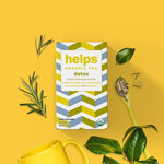 Load image into Gallery viewer, HELPS TEAS | Helps Detox Tea | Organic herbal blend of Horsetail, Green Tea, Herbal Lemon, Ulmaria and Rosemary that facilitate naturally our detox and depurative process. 16 Tea Bags