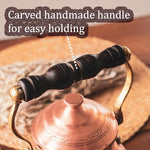 Load image into Gallery viewer, Vintage 100% Solid Pure Copper Turkish TeaPot Tea Kettle Pot for Stovetop Stove Top Traditional Decorative Fancy Arabic Moroccan Party Serving Kitchen Antique Handmade Unique Style Gooseneck Gift