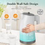 Load image into Gallery viewer, Electric Kettle Temperature Control, 304 Stainless Steel Interior, BPA-Free, 1.25L Hot Water Boiler, 1200W Kettle with Auto Shut-Off, Cordless Base (Blue Gradient)