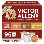 Load image into Gallery viewer, Victor Allen's Coffee Autumn Favorites Coffee Variety Pack (Apple Crumb Donut, Pumpkin Spice, Pecan Pie, Cinnamon Bun), 96 Count, Single Serve Coffee Pods for Keurig K-Cup Brewers
