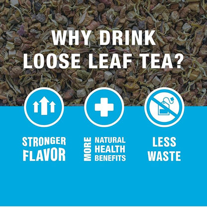 Tiesta Tea - Apple Cider, Loose Leaf, Caramel Apple Herbal Tea, Non-Caffeinated, Makes Hot or Iced Up to 20-25 Cups, 2oz Resealable Pouch