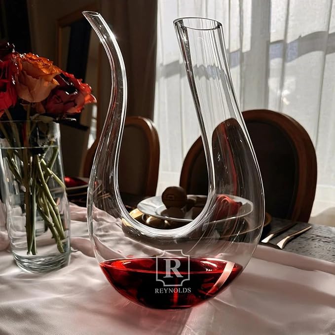 Dolcetto Custom Wine Decanter – Wine Aerator, Elegant Pour, Personalized Gift for Wine Lovers