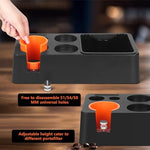 Load image into Gallery viewer, Espresso Knock Box with Storage – 3-in-1 Coffee Organizer &amp; Espresso Tamping Station for 51mm, 53mm, 58mm Tamper – Non-Slip Base, Removable Knock Bin – Barista Accessories Holder for Espresso Machine