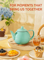 Load image into Gallery viewer, Sweese Teapots for Tea, 27 oz Porcelain Tea pot with Removable Stainless Steel Infuser, Tea Pots for Loose Tea - Mint Green