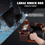 Load image into Gallery viewer, Espresso Knock Box, Walnut Tamping Station, 9 in 1 Coffee Organizer Box Fit for 51mm 54mm 58mm, Coffee Distributor &amp; Portafilter, Espresso Accessories Kit